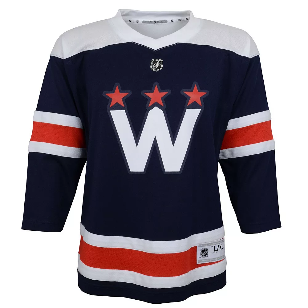 Youth Navy Washington Capitals 2020/21 Alternate Replica Jersey 2 Youth Navy Washington Capitals 2020/21 Alternate Replica Jersey - Image 2