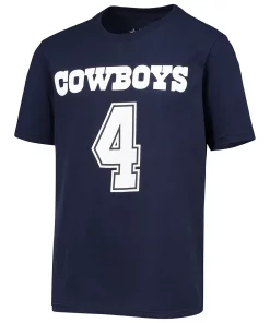 Youth Dak Prescott Navy Dallas Cowboys Mainliner Player Name & Number T-Shirt 5 Youth Dak Prescott Navy Dallas Cowboys Mainliner Player Name & Number T-Shirt -MLB Shop 5037737 ALT2