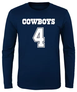 Youth Dak Prescott Navy Dallas Cowboys Mainliner Player Name & Number Long Sleeve T-Shirt 5 Youth Dak Prescott Navy Dallas Cowboys Mainliner Player Name & Number Long Sleeve T-Shirt -MLB Shop 5037811 ALT2