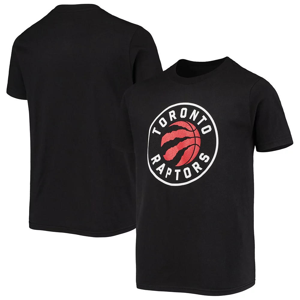 Youth Black Toronto Raptors Primary Logo T-Shirt 2 Youth Black Toronto Raptors Primary Logo T-Shirt - Image 2