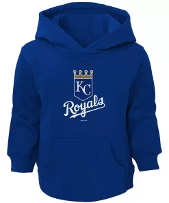 Toddler Royal Kansas City Royals Primary Logo Team Pullover Hoodie