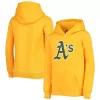 Youth Gold Oakland Athletics Primary Team Logo Pullover Hoodie