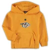 Toddler Gold Nashville Predators Primary Logo Pullover Hoodie