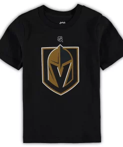 Preschool Black Vegas Golden Knights Primary Logo T-Shirt