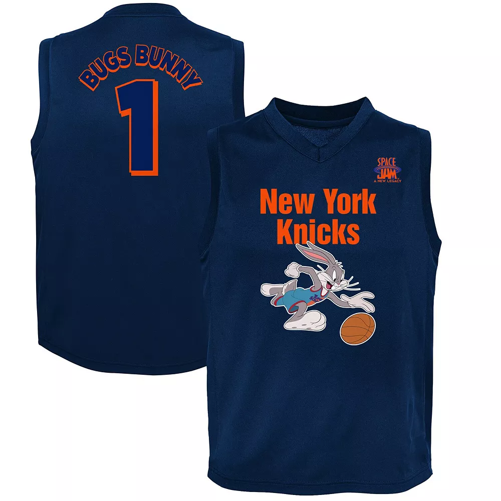 Youth Blue New York Knicks Space Jam 2 Slam Dunk Mesh Tank Top 1 Youth Blue New York Knicks Space Jam 2 Slam Dunk Mesh Tank Top