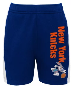 Youth Blue New York Knicks Space Jam 2 Slam Dunk Mesh Shorts