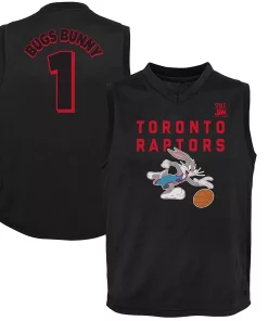 Youth Black Toronto Raptors Space Jam 2 Slam Dunk Mesh Tank Top