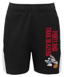 Youth Black Portland Trail Blazers Space Jam 2 Slam Dunk Mesh Shorts -MLB Shop 5322145 ALT