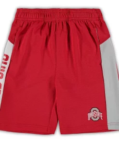 Preschool Scarlet Ohio State Buckeyes Down The Field Mesh Shorts