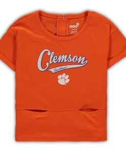 Girls Preschool Orange Clemson Tigers Stadium T-Shirt & Leggings Set -MLB Shop 5364566 ALT2