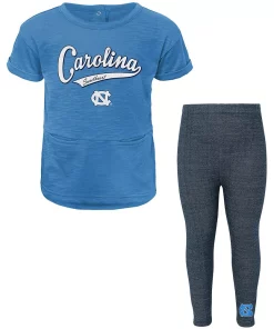 Girls Preschool Carolina Blue North Carolina Tar Heels Stadium T-Shirt & Leggings Set