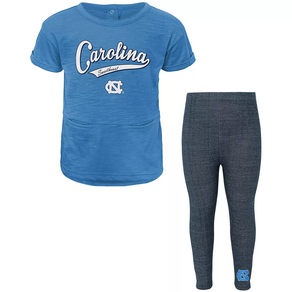 Girls Preschool Carolina Blue North Carolina Tar Heels Stadium T-Shirt & Leggings Set 1 Girls Preschool Carolina Blue North Carolina Tar Heels Stadium T-Shirt & Leggings Set