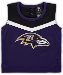 Toddler Purple/Black Baltimore Ravens Two-Piece Spirit Cheerleader Set with Bloomers -MLB Shop 5364761 ALT2