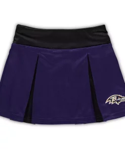 Toddler Purple/Black Baltimore Ravens Two-Piece Spirit Cheerleader Set with Bloomers -MLB Shop 5364761 ALT3