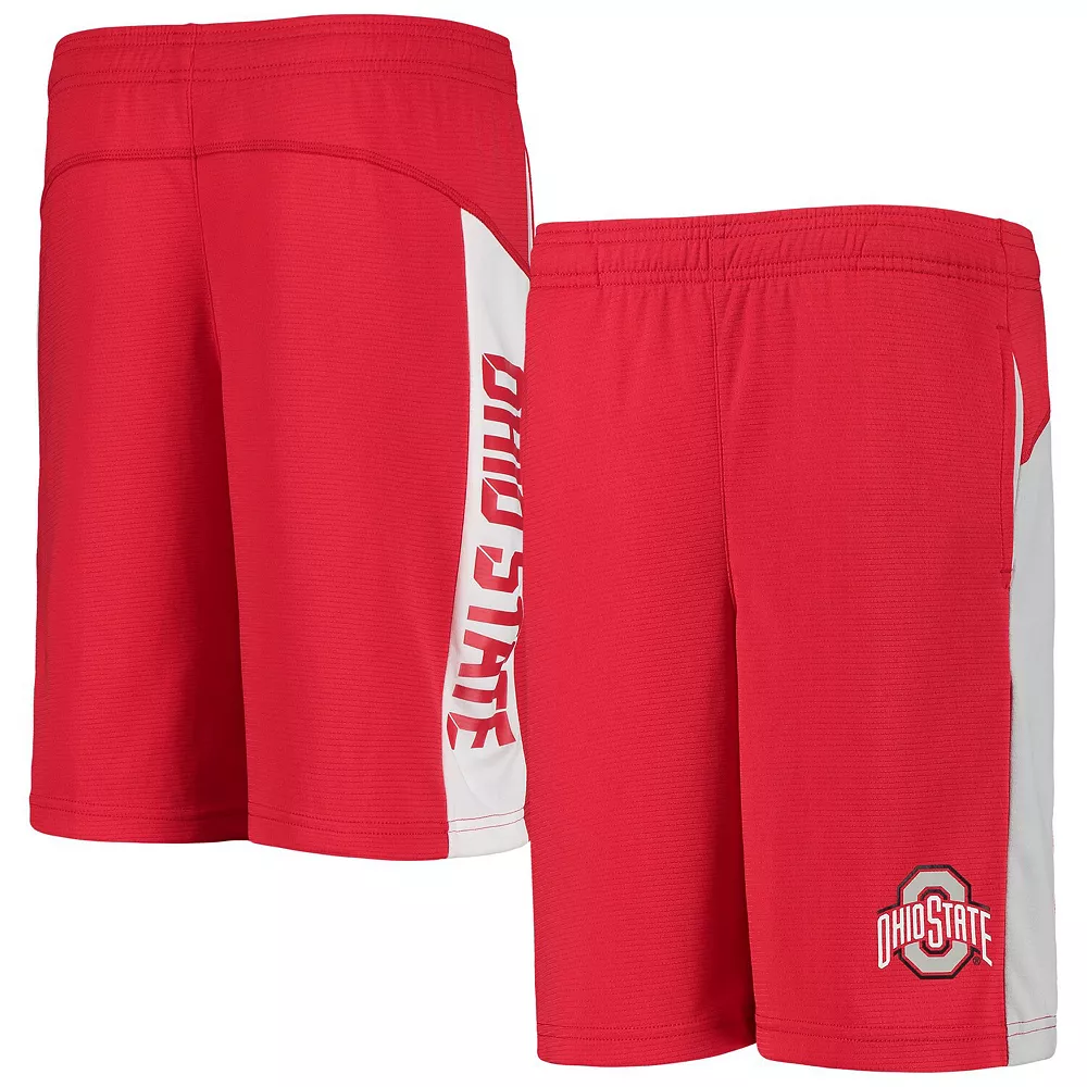 Youth Scarlet Ohio State Buckeyes Down The Field Mesh Shorts 2 Youth Scarlet Ohio State Buckeyes Down The Field Mesh Shorts - Image 2