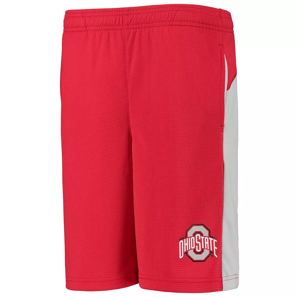 Youth Scarlet Ohio State Buckeyes Down The Field Mesh Shorts 3 Youth Scarlet Ohio State Buckeyes Down The Field Mesh Shorts - Image 3