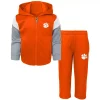 Toddler Orange Clemson Tigers Fleece Full-Zip Hoodie and Pants Set