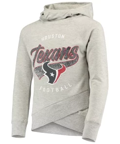 Girls Youth Heathered Gray Houston Texans Bossy Funnel Neck Raglan Pullover Hoodie 5 Girls Youth Heathered Gray Houston Texans Bossy Funnel Neck Raglan Pullover Hoodie -MLB Shop 5366408 ALT2
