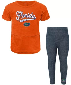 Girls Toddler Orange Florida Gators T-Shirt and Leggings Set