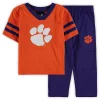 Toddler Orange/Black Clemson Tigers Training Camp Jersey T-Shirt and Pants Set