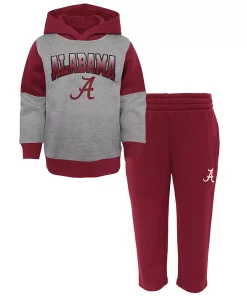 Preschool Gray/Crimson Alabama Crimson Tide Sideline Hoodie & Pants Set