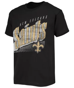 Alternative view of Youth Black New Orleans Saints Winning Streak T-Shirt