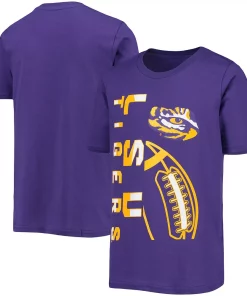 Youth Purple LSU Tigers Encore Play Football T-Shirt -MLB Shop 5381995 ALT