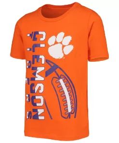 Youth Orange Clemson Tigers Encore Play Football T-Shirt -MLB Shop 5383821 ALT2