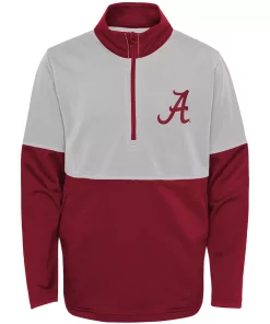 Youth Crimson/Gray Alabama Crimson Tide Quick Snap Spine Print Quarter-Zip Jacket 5 Youth Crimson/Gray Alabama Crimson Tide Quick Snap Spine Print Quarter-Zip Jacket -MLB Shop 5386462 ALT2