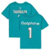 Toddler Tua Tagovailoa Aqua Miami Dolphins Mainliner Player Name & Number T-Shirt