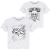 Toddler White Denver Broncos Coloring Activity Two-Pack T-Shirt Set