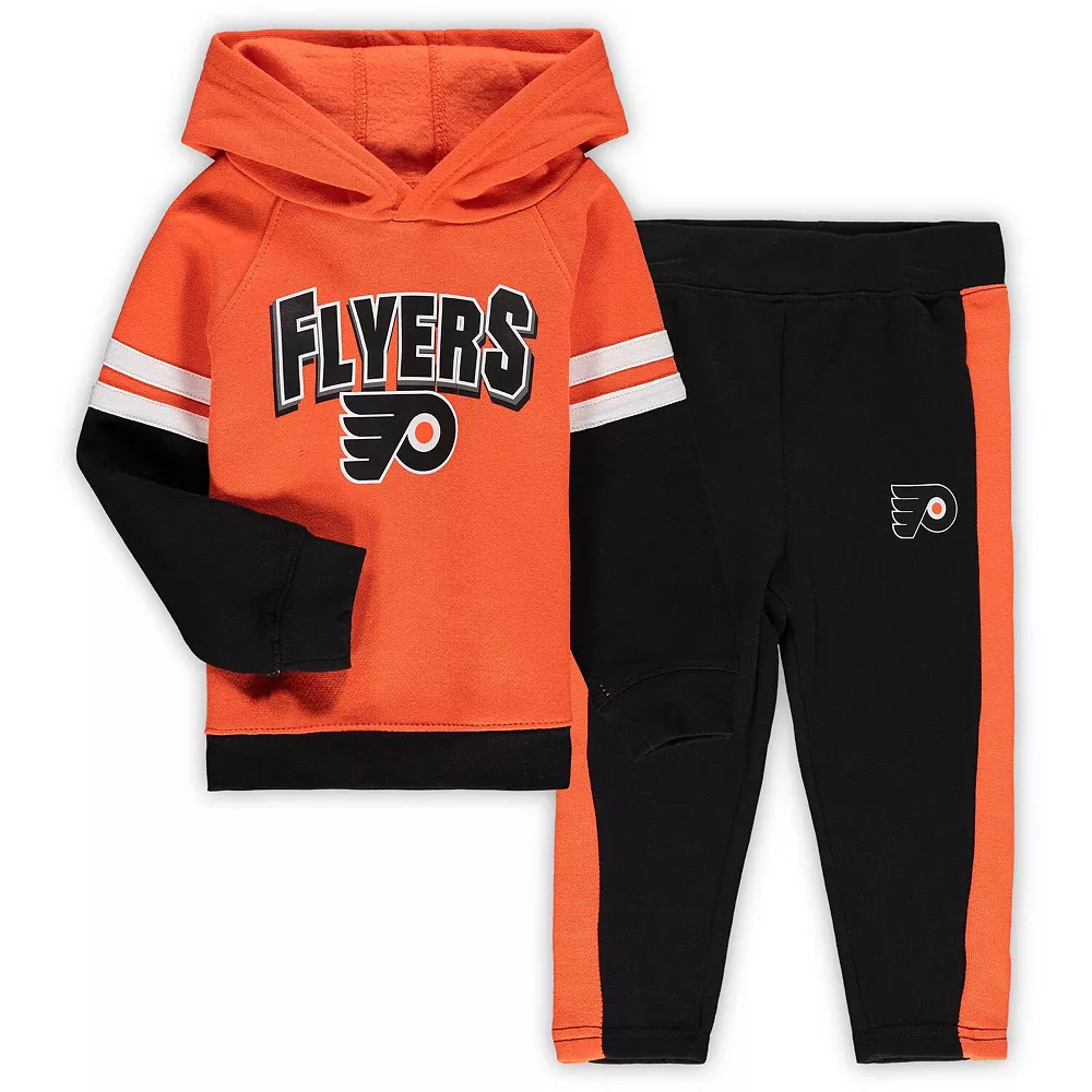 Toddler Orange/Black Philadelphia Flyers Miracle On Ice Raglan Pullover Hoodie & Pants Set 1 Toddler Orange/Black Philadelphia Flyers Miracle On Ice Raglan Pullover Hoodie & Pants Set