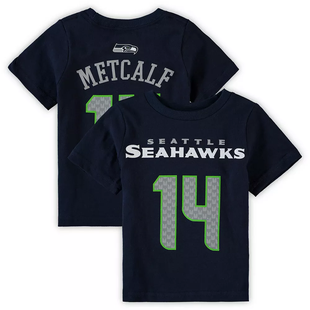 Toddler DK Metcalf College Navy Seattle Seahawks Mainliner Player Name & Number T-Shirt 2 Toddler DK Metcalf College Navy Seattle Seahawks Mainliner Player Name & Number T-Shirt - Image 2