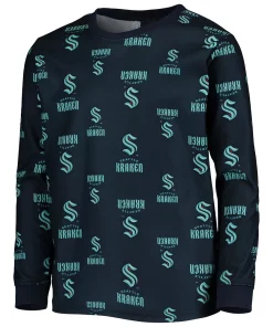 Youth Deep Sea Blue Seattle Kraken Allover Print Long Sleeve T-Shirt and Pants Sleep Set 6 Youth Deep Sea Blue Seattle Kraken Allover Print Long Sleeve T-Shirt and Pants Sleep Set -MLB Shop 5401314 ALT2