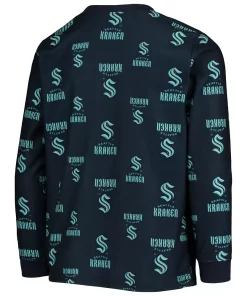 Youth Deep Sea Blue Seattle Kraken Allover Print Long Sleeve T-Shirt and Pants Sleep Set 7 Youth Deep Sea Blue Seattle Kraken Allover Print Long Sleeve T-Shirt and Pants Sleep Set -MLB Shop 5401314 ALT3