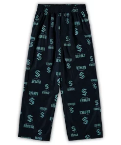 Preschool Deep Sea Blue Seattle Kraken Team Logo Sleep Pants