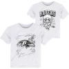 Toddler White Baltimore Ravens Coloring Activity Two-Pack T-Shirt Set