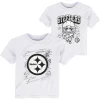 Toddler White Pittsburgh Steelers Coloring Activity Two-Pack T-Shirt Set