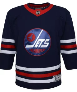 Youth Navy Winnipeg Jets 2021/22 Alternate Premier Jersey 5 Youth Navy Winnipeg Jets 2021/22 Alternate Premier Jersey -MLB Shop 5411617 ALT2