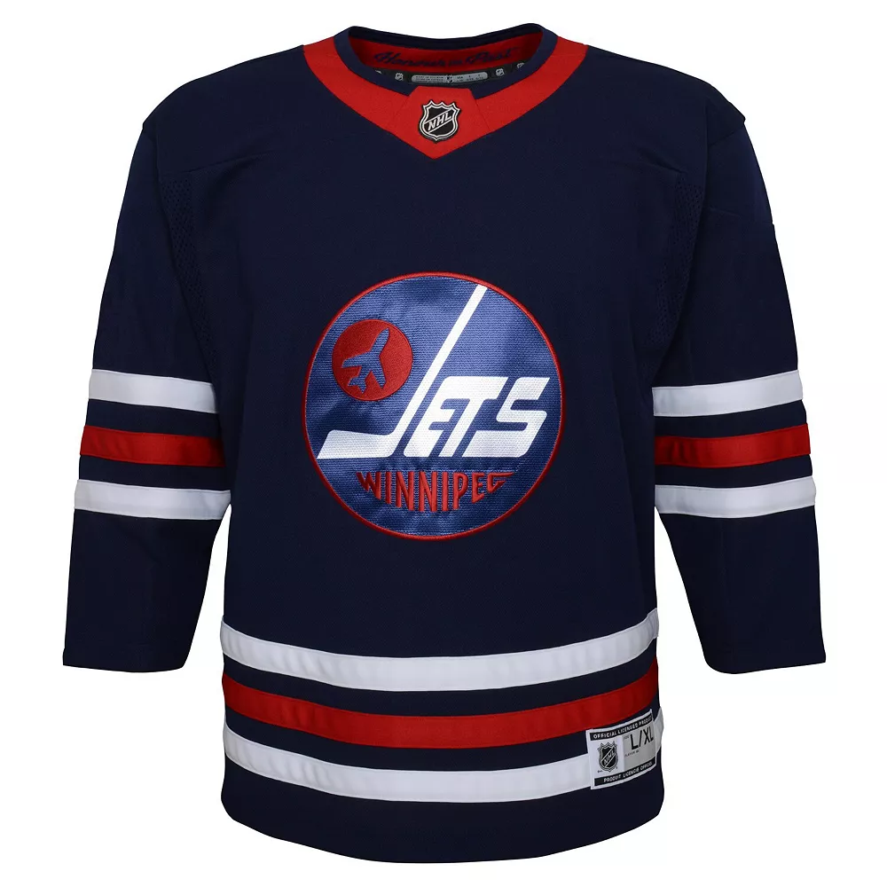 Youth Navy Winnipeg Jets 2021/22 Alternate Premier Jersey 3 Youth Navy Winnipeg Jets 2021/22 Alternate Premier Jersey - Image 3