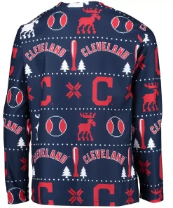 Youth Navy Cleveland Indians Allover Print Long Sleeve T-Shirt & Pants Sleep Set 7 Youth Navy Cleveland Indians Allover Print Long Sleeve T-Shirt & Pants Sleep Set -MLB Shop 5414507 ALT3