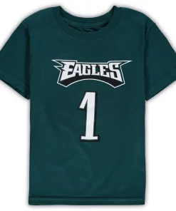 Preschool Jalen Hurts Midnight Green Philadelphia Eagles Mainliner Player Name & Number T-Shirt -MLB Shop 5416072 ALT2
