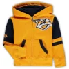 Toddler Gold Nashville Predators Face-Off Full-Zip Hoodie