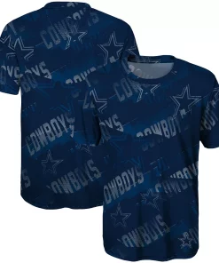 Alternative view of Youth Navy Dallas Cowboys Make Some Noise Sublimated T-Shirt