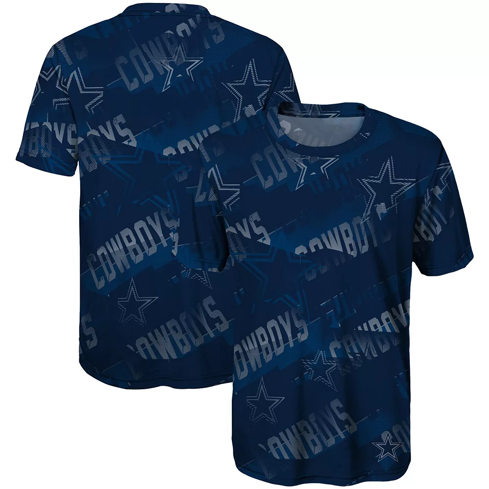 Youth Navy Dallas Cowboys Make Some Noise Sublimated T-Shirt 2 Youth Navy Dallas Cowboys Make Some Noise Sublimated T-Shirt - Image 2