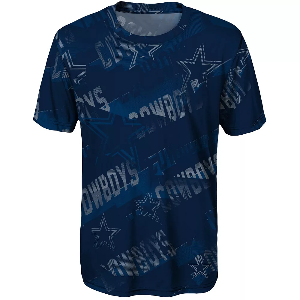 Youth Navy Dallas Cowboys Make Some Noise Sublimated T-Shirt 3 Youth Navy Dallas Cowboys Make Some Noise Sublimated T-Shirt - Image 3