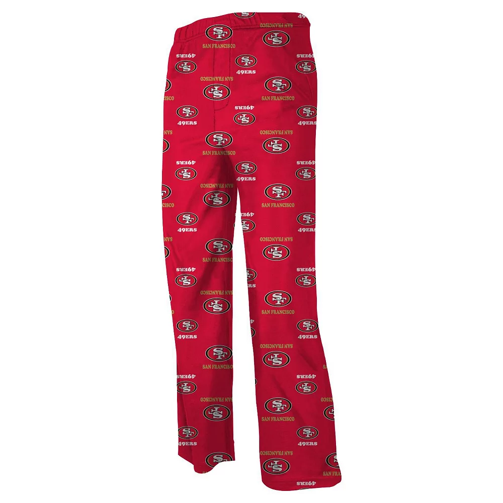 San Francisco 49ers Preschool Allover Logo Flannel Pajama Pants - Scarlet 1 San Francisco 49ers Preschool Allover Logo Flannel Pajama Pants - Scarlet