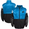 Youth Blue/Black Carolina Panthers Goal Line Stance Full-Zip Hoodie Windbreaker