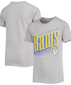 Youth Heathered Gray Los Angeles Rams Winning Streak T-Shirt