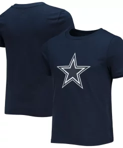 Alternative view of Girls Youth Navy Dallas Cowboys Primary Logo Fashion Fit T-Shirt